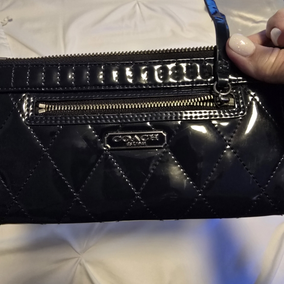 Coach Blue Quilted Women's wallet - Picture 1 of 4
